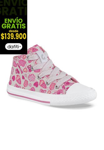 Tenis Beebe Alto Fucsia Para Niña Los Gomosos Los Gomosos