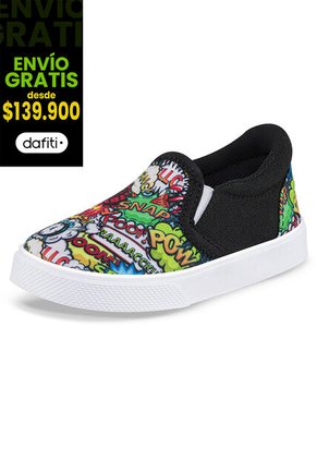 Tenis Trinket Negro Para Niño Los Gomosos