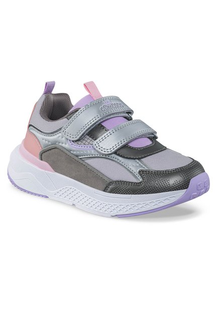 Tenis Urbanos Denz Gris Los Gomosos Para Niña