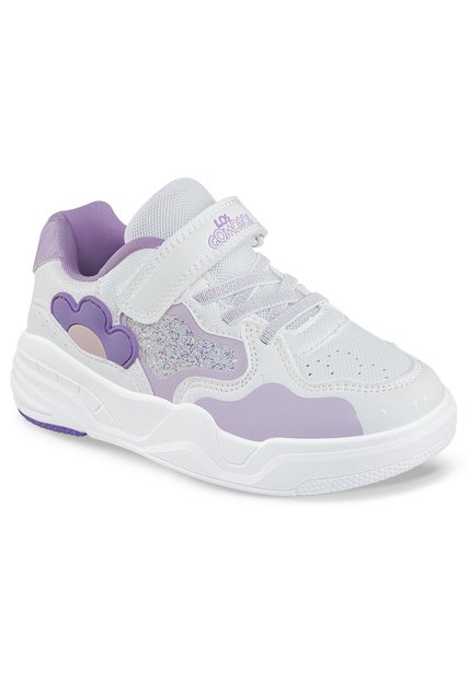 Tenis Urbanos Reguw Blanco-Lila Los Gomosos Para Niña