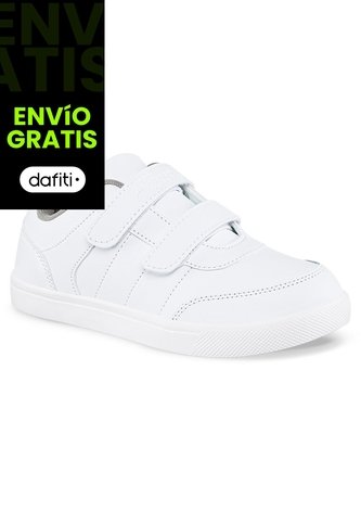 Tenis Escolares Skoly Velcro Blanco Para Niño Y Niña Los Gomosos Los Gomosos