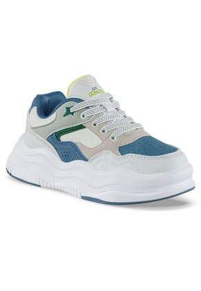 Tenis Casuales Falek Blanco-Azul Los Gomosos Para Niño