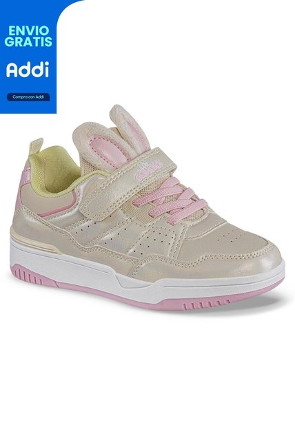 Tenis Casuales Korisa Beige Los Gomosos Para Niña
