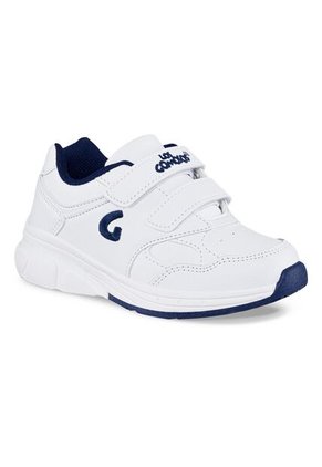 Tenis Escolares Gomyschool V New Blanco-Azul Para Niño Y Niña Los Gomosos