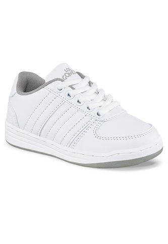 Tenis Escolares Boby Cordon New Blanco-Gris Para Niño Y Niña Los Gomosos Los Gomosos