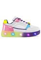 Tenis Con Luces Grosur Blanco-Mora Para Niña Los Gomosos de Los Gomosos