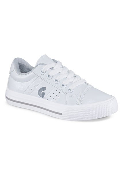 Tenis Escolares Capra Bajo Blanco Para Niño Y Niña Los Gomosos