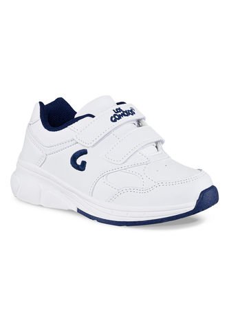 Tenis Escolares Gomyschool V New Blanco-Azul Para Niño Y Niña Los Gomosos Los Gomosos
