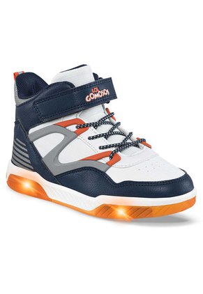 Tenis Con Luces Trew Azul O-Nar Para Niño Los Gomosos