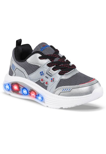 Tenis Con Luces Zorin Gris Para Niño Los Gomosos
