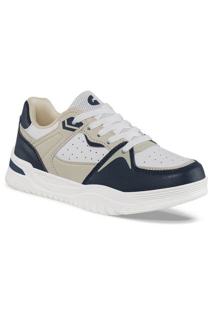 Tenis Urbanos Drooble Blanco-Beige Para Niño Los Gomosos