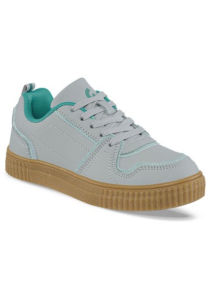 Tenis Urbanos Zynora Gris Para Niña Los Gomosos