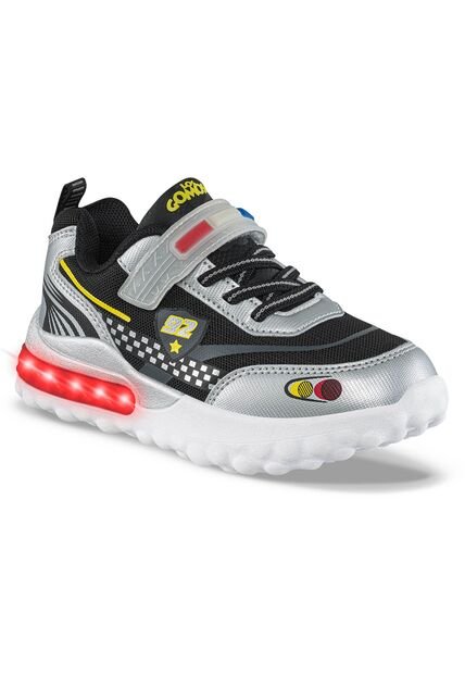 Tenis Con Luces Chitter Plata Los Gomosos Para Niño