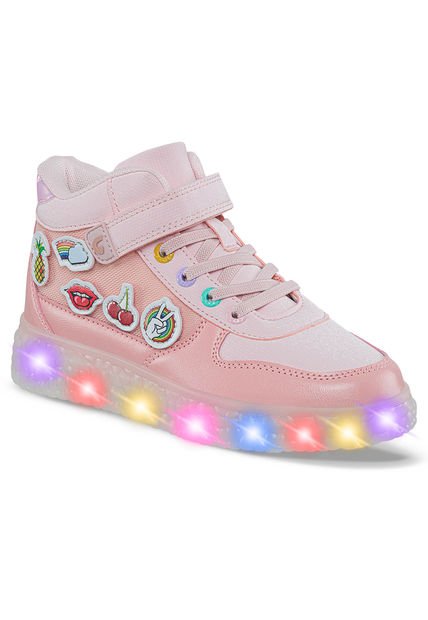 Tenis Luces Gernal Rosa Para Niña Los Gomosos