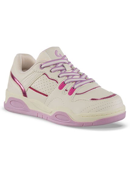 Tenis Urbanos Samien Beige-Fucsia Los Gomosos Para Niña
