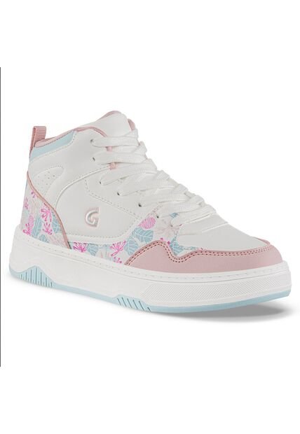 Tenis Urbanos Geximu Blanco-Rosa Los Gomosos Para Niña