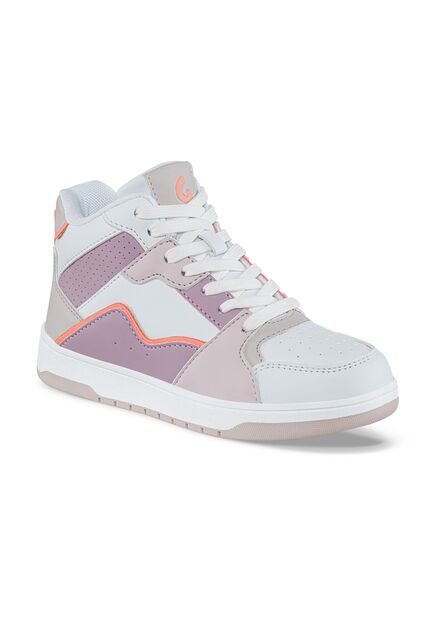 Tenis Urbanos Kuxoj Blanco-Mora Los Gomosos Para Niña