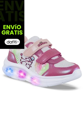 Tenis Luces Asfir Fucsia Para Niña Los Gomosos Los Gomosos