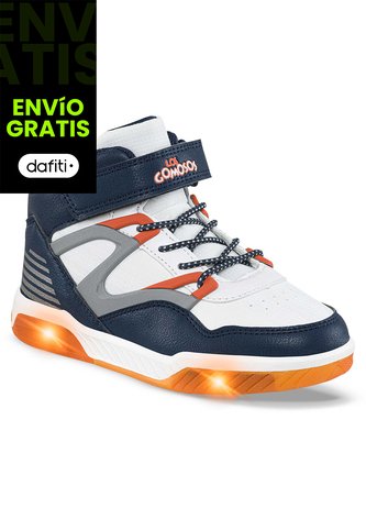 Tenis Con Luces Trew Azul O-Nar Para Niño Los Gomosos Los Gomosos