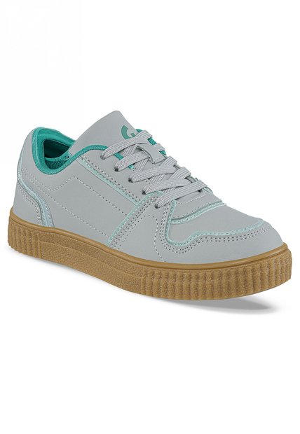 Tenis Urbanos Zynora Gris Para Niña Los Gomosos