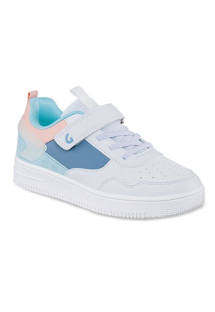 Tenis Gustir Blanco-Azul Para Niña Los Gomosos