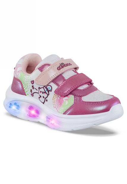 Tenis Luces Asfir Fucsia Para Niña Los Gomosos