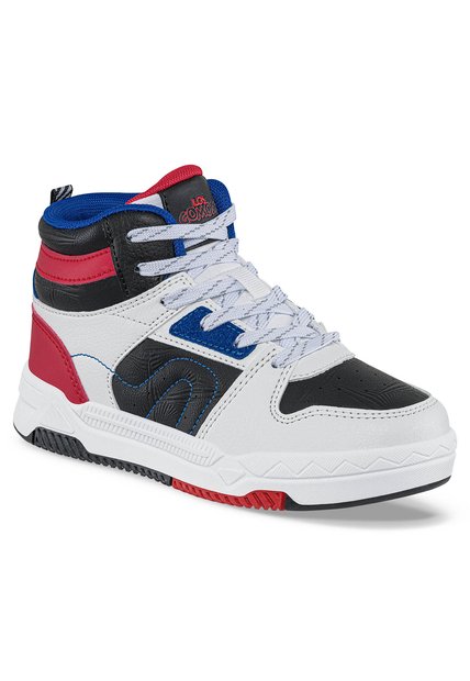 Tenis Urbanos Amfer Blanco-Rojo Para Niño Los Gomosos