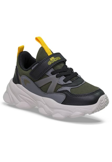 Tenis Lumar Negro-Verde Para Niño Los Gomosos
