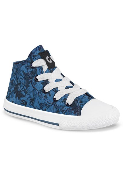 Tenis Blendin Alto Azul Para Niño Los Gomosos