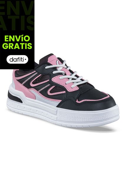Tenis Urbanos Guvon Negro Los Gomosos Para Niña