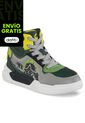 Tenis Urbanos Pidar Gris-Verde Los Gomosos Para Niño de Los Gomosos