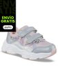 Tenis Urbanos Febar Gris-Rosa Los Gomosos Para Niña de Los Gomosos