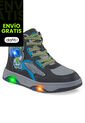 Tenis Con Luces Torin Gris Osc Los Gomosos Para Niño de Los Gomosos