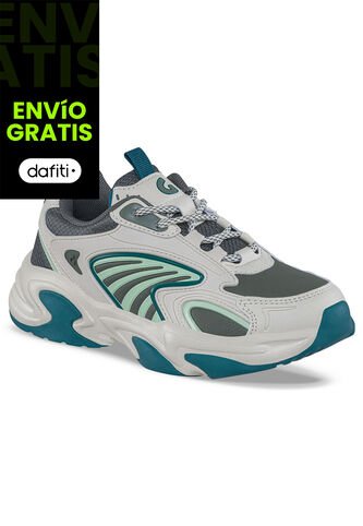 Tenis Urbanos Yinor Beige-Verde Los Gomosos Para Niño Los Gomosos