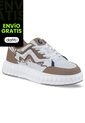 Tenis Urbanos Zecol Blanco-Café Los Gomosos Para Niño de Los Gomosos