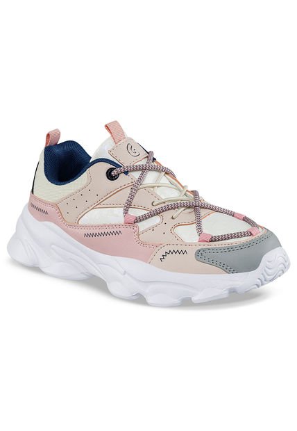 Tenis Lonar Blanco-Rosa Para Niña Los Gomosos
