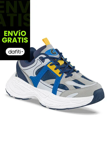 Tenis Urbanos Qedom Azul Osc Los Gomosos Para Niño