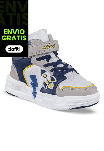 Tenis Urbanos Pedar Beige-Azul O Los Gomosos Para Niño Los Gomosos
