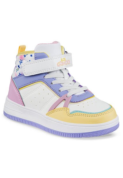 Tenis Reffor Blanco-Lila Para Niña Los Gomosos