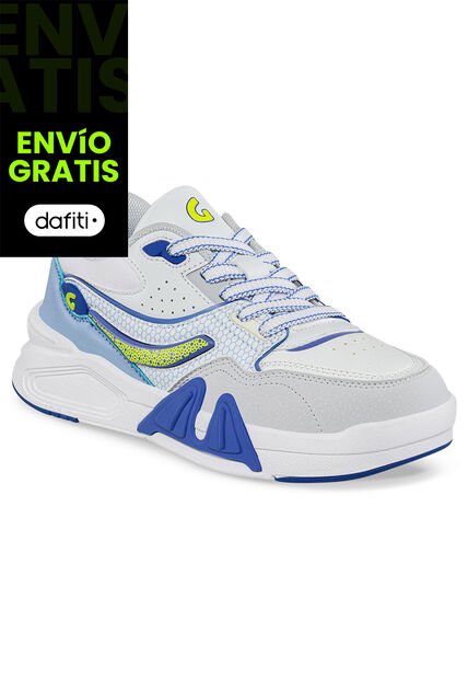 Tenis Urbanos Nyvu Blanco-Azul Los Gomosos Para Niño