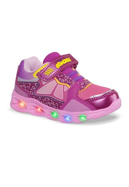 Tenis Con Luces Bawy Fucsia Para Niña Los Gomosos
