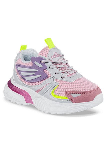 Tenis Nupis Rosa-Gris Para Niña Los Gomosos