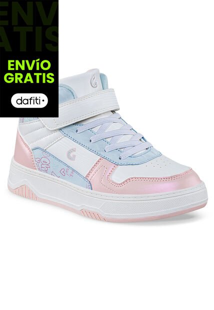 Tenis Urbanos Mefog Blanco-Rosa Los Gomosos Para Niña