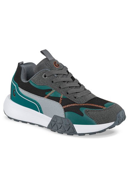 Tenis Kumal Gris-Verde Para Niño Los Gomosos