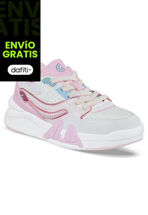 Tenis Urbanos Hopaw Blanco-Rosa Los Gomosos Para Niña