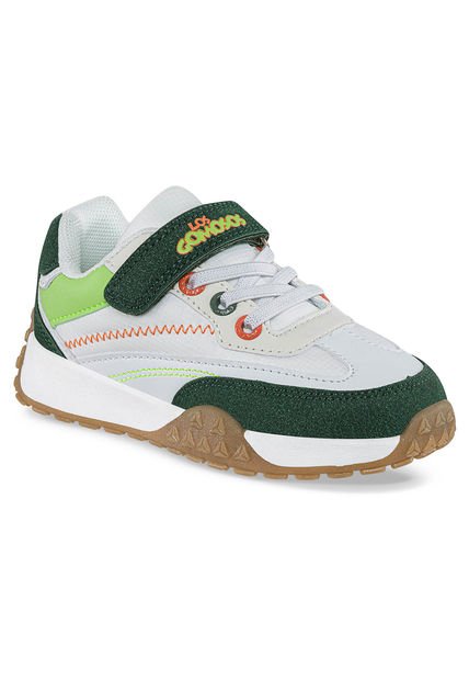 Tenis Skim Blanco-Verde Para Niño Los Gomosos