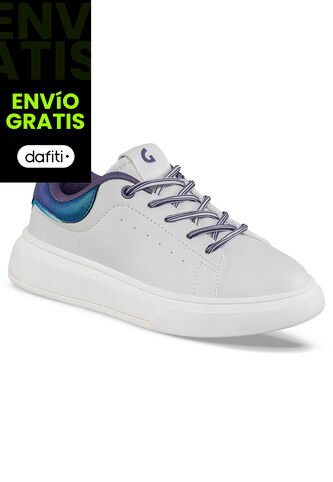 Tenis Casuales Kivra Blanco-Mora Los Gomosos Para Niña Los Gomosos