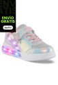 Tenis Luces Tekari Blanco Los Gomosos Para Niña de Los Gomosos