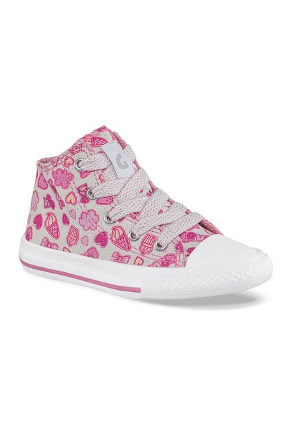 Tenis Beebe Alto Fucsia Para Niña Los Gomosos