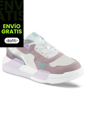 Tenis Urbanos Unical Beige-Mora Los Gomosos Para Niña Los Gomosos